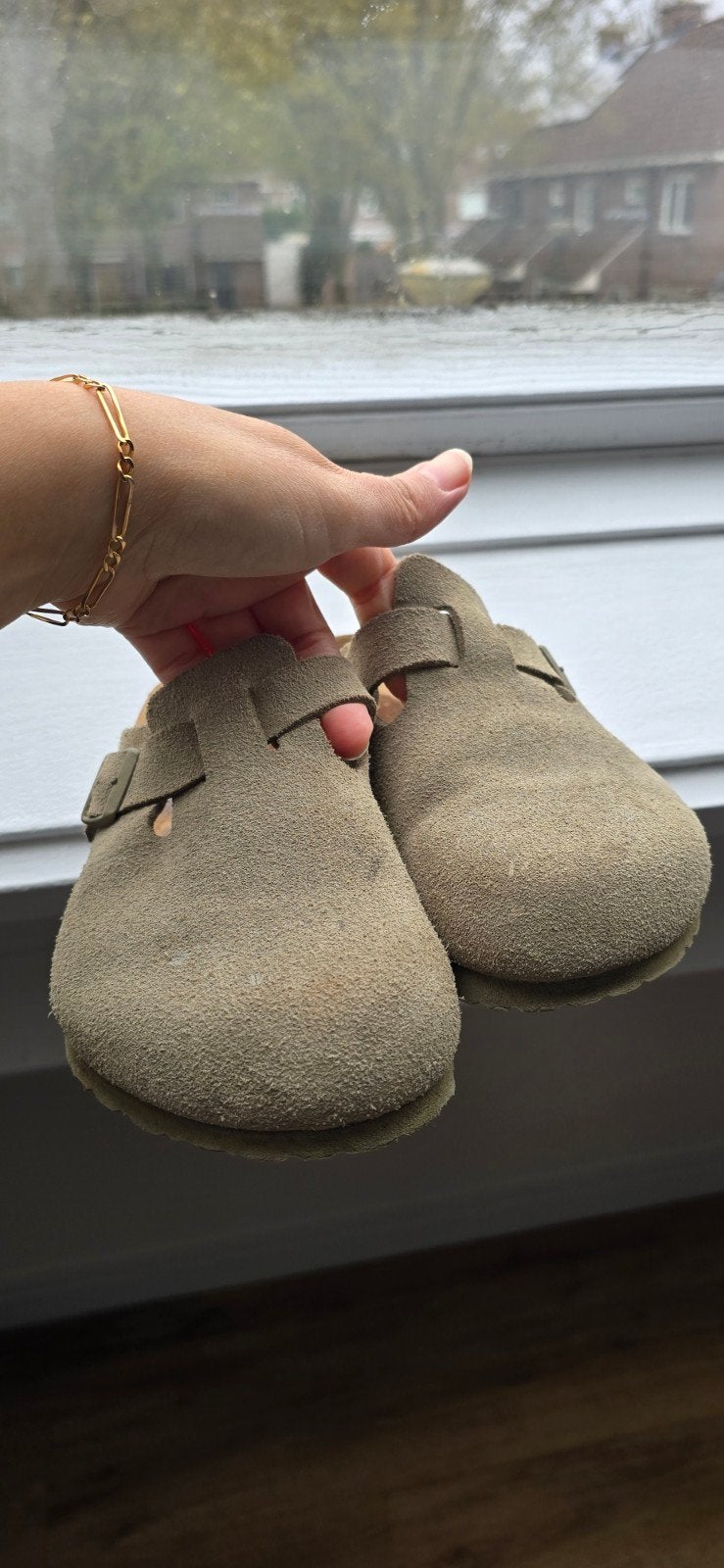 Birkenstock muiltjes, Ophalen of Verzenden, Zo goed als nieuw, Sandalen of Muiltjes