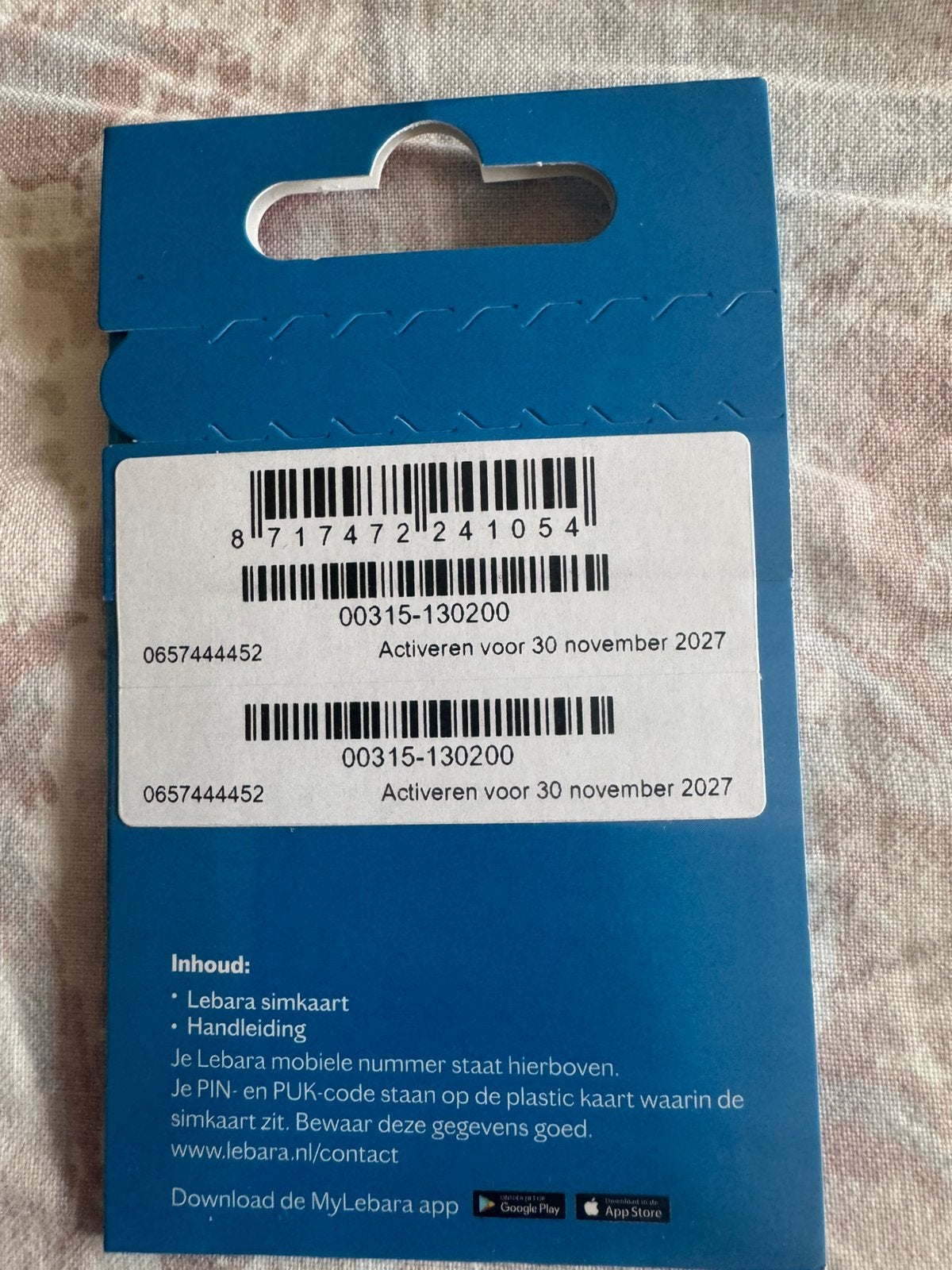 MOOI NUMMER 0657444452, Telecommunicatie, Ophalen of Verzenden, Nieuw, KPN, Simkaart