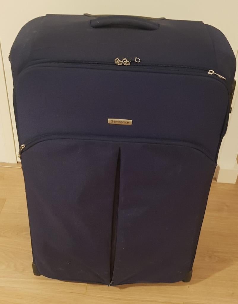 Samsonite vakantie koffer donker blauw maat XL veel ruimte, Sieraden, Tassen en Uiterlijk, Koffers, Ophalen, Gebruikt, 70 cm of meer