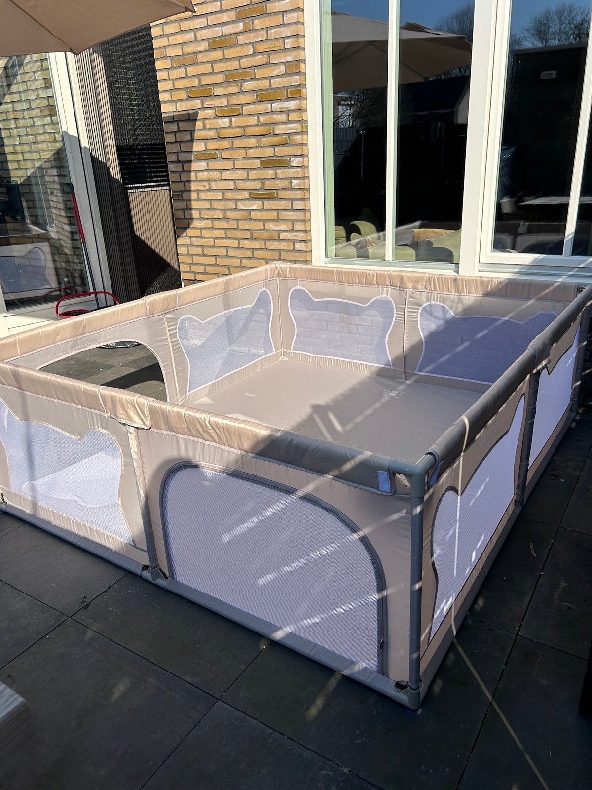 Lionelo Willow XL grondbox beige, Ophalen, Gebruikt, Rechthoekig
