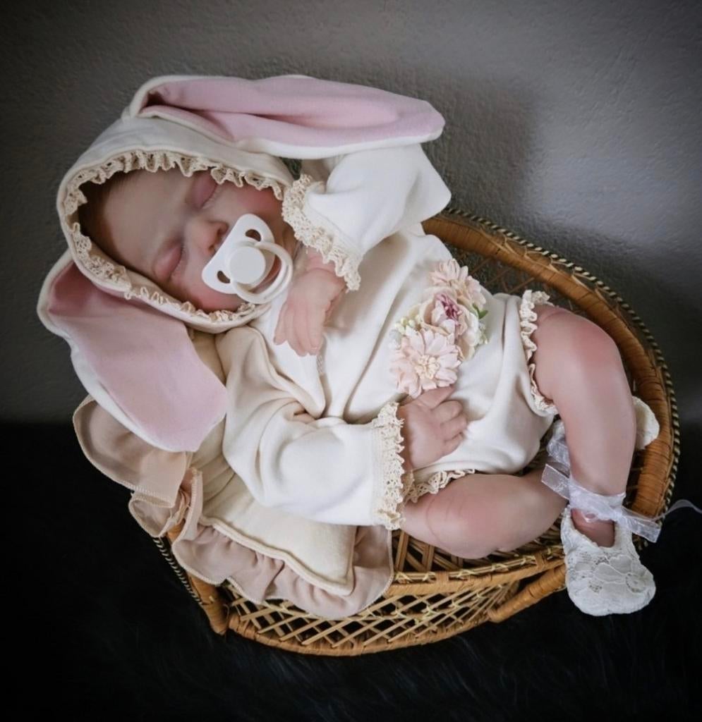 Baby newborn of reborn konijn set fotoshoot mt 50/56, Ophalen of Verzenden, Jongetje of Meisje, Pakje