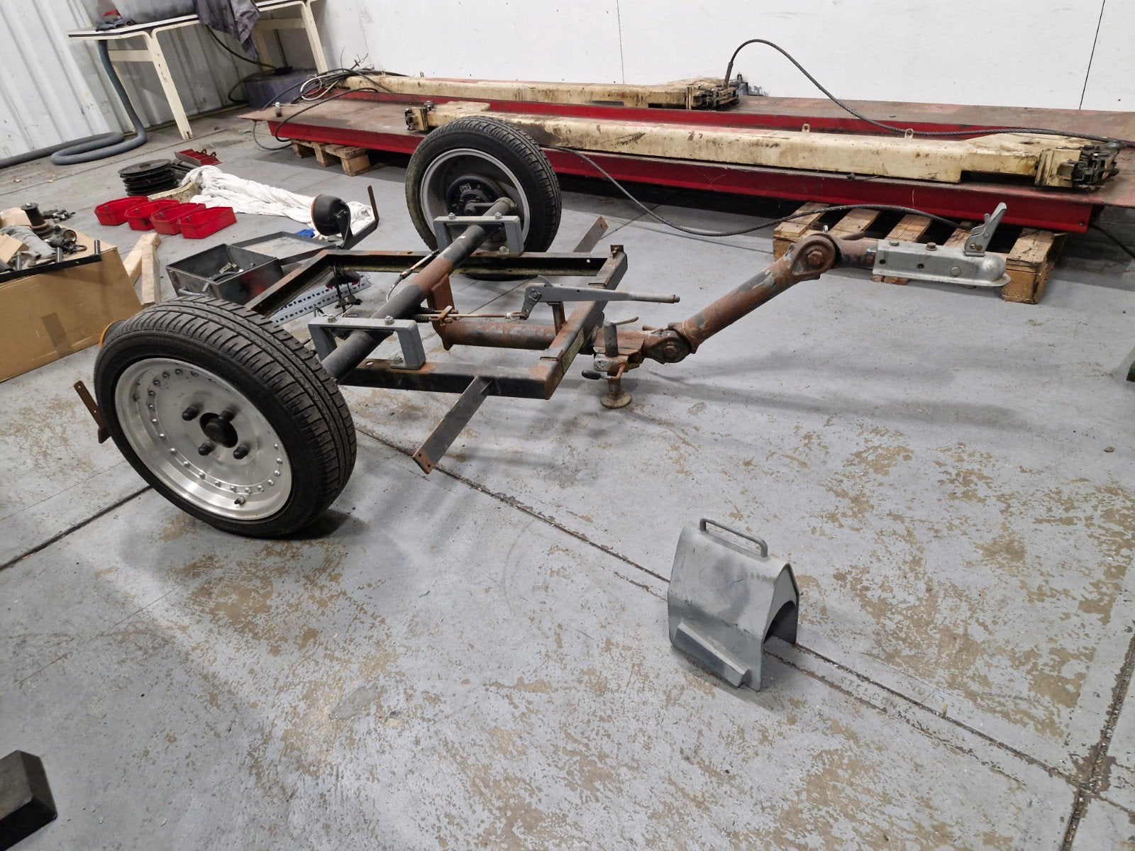 verlaagde hot rod aanhanger project met lichtmetalen velgen, Ophalen of Verzenden