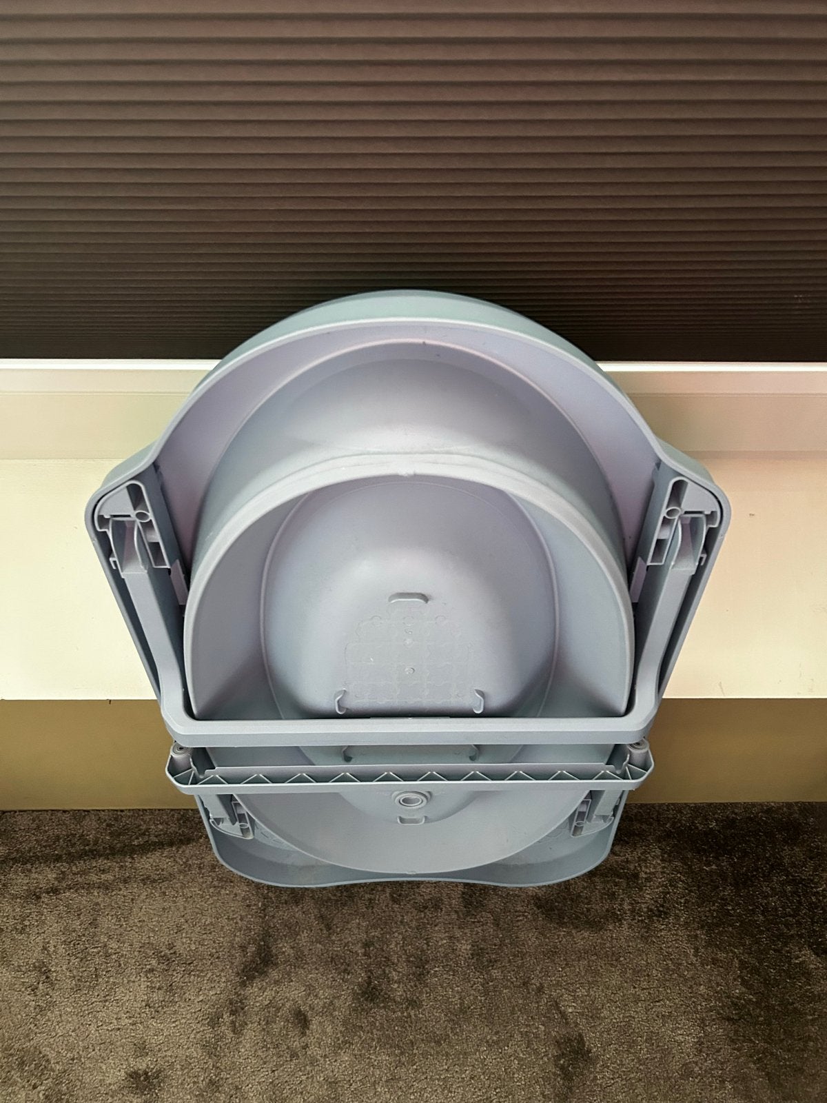 Babybadje met standaard - Lichtblauw, Kinderen en Baby's, Badjes en Verzorging, Gebruikt, Badje, Standaard, Ophalen