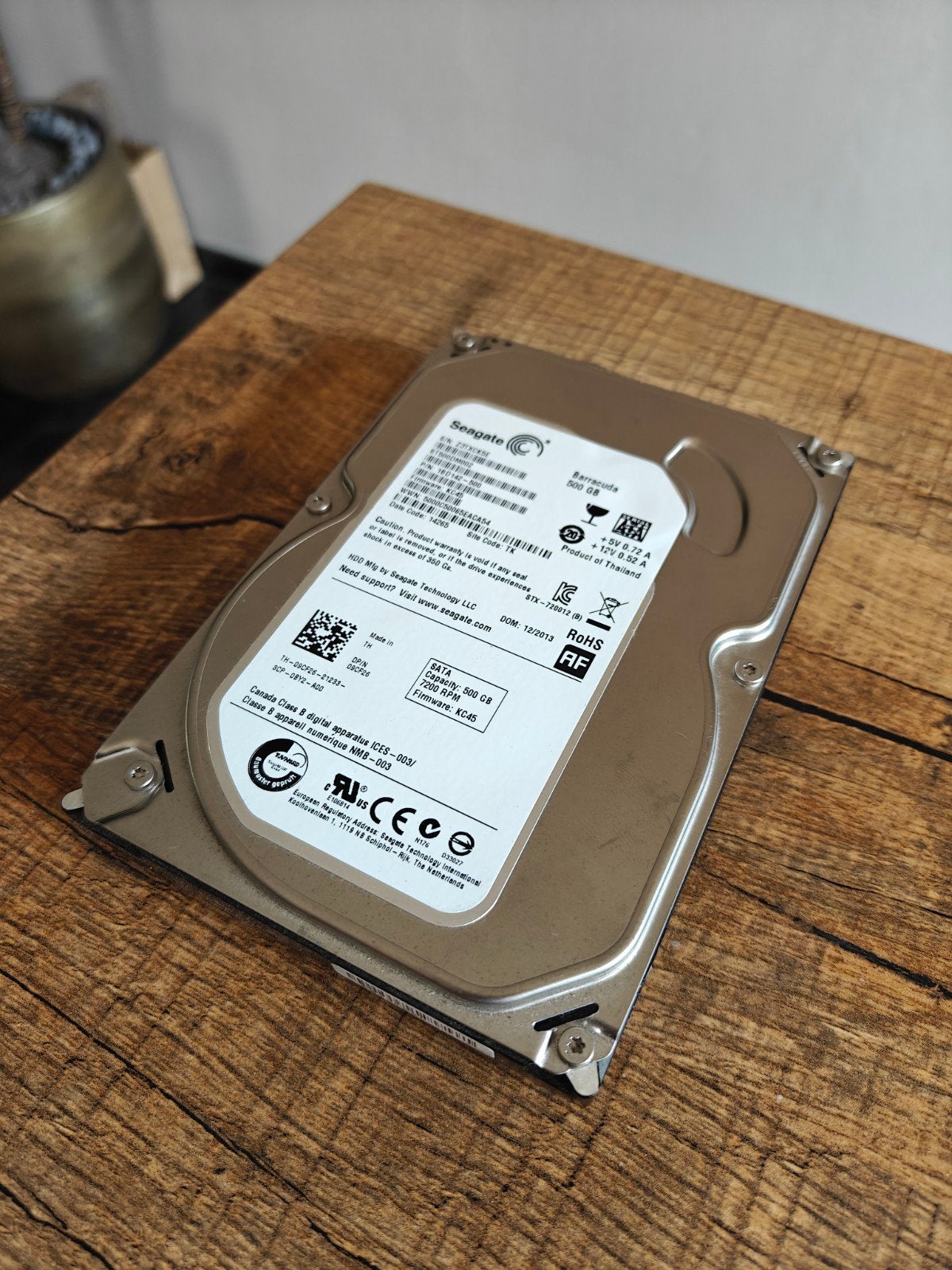 Seagate Barracuda 500GB HDD, Computers en Software, Harde schijven, Intern, Gebruikt, Ophalen of Verzenden, Seagate