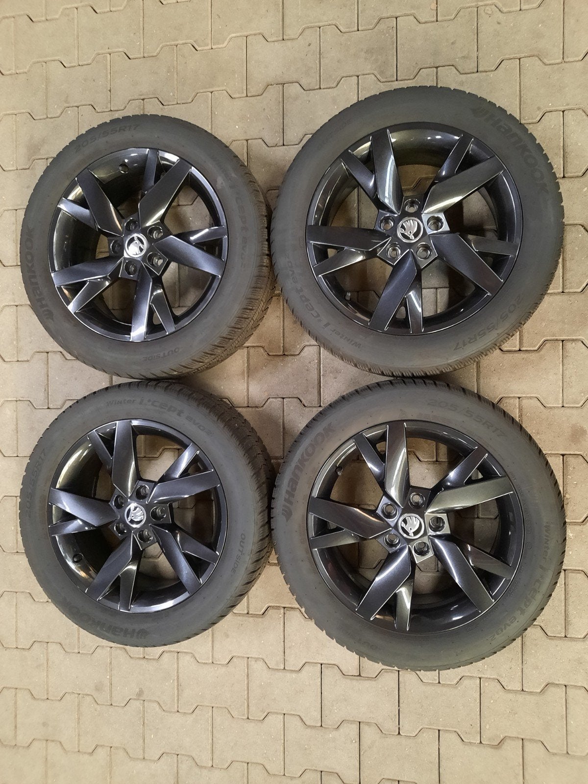 17 inch velgen 5×112 SKODA OCTAVIA AUDI A3 VW GOLF 7 WINTER, Auto-onderdelen, Gebruikt, Banden en Velgen, 17 inch, Personenwagen
