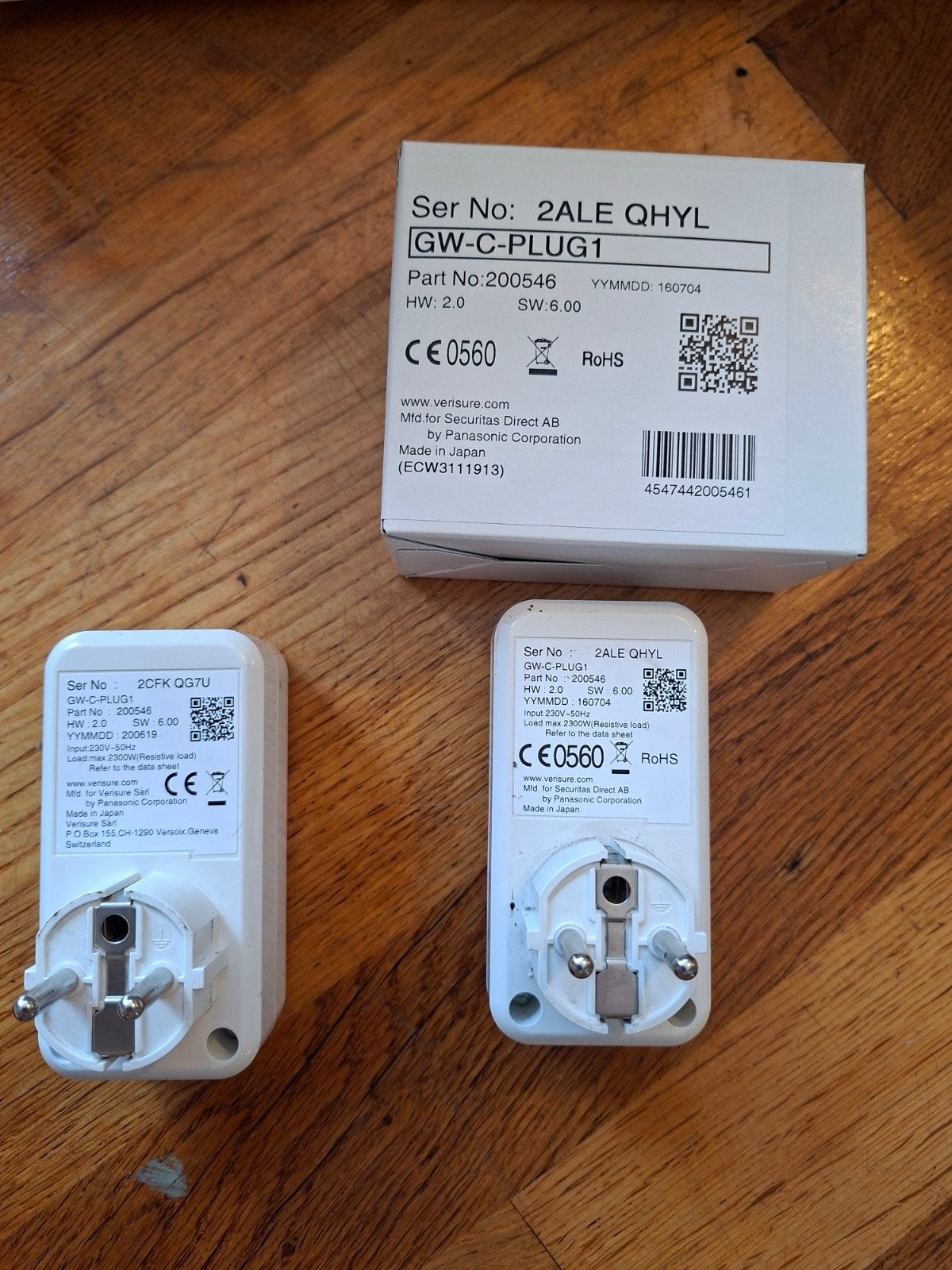 Verisure GW-C-PLUG1 Smart Plug (2 stuks), Ophalen of Verzenden, Zo goed als nieuw, Stekker