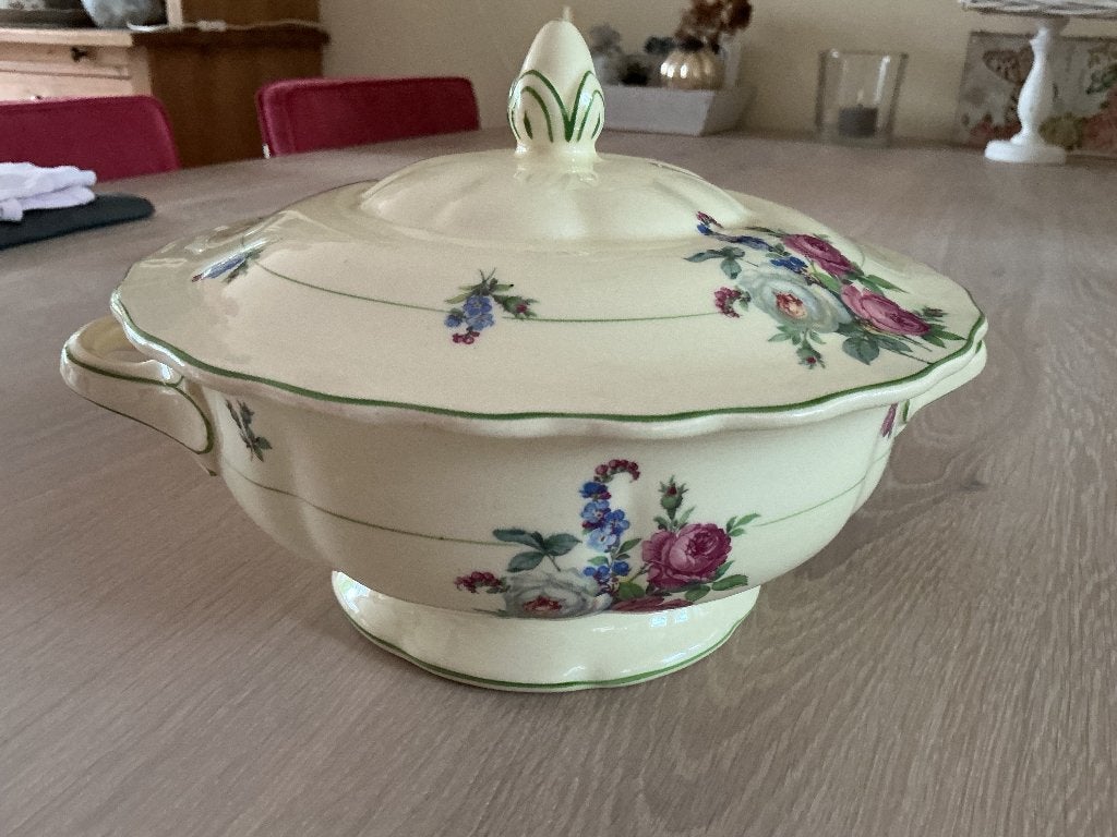 Gouda plateel dekschaal, Ophalen