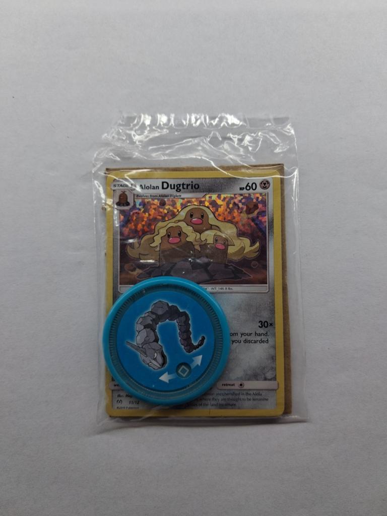 Pokémon Alolan Dugtrio kaart sealed macdonalds, Ophalen of Verzenden