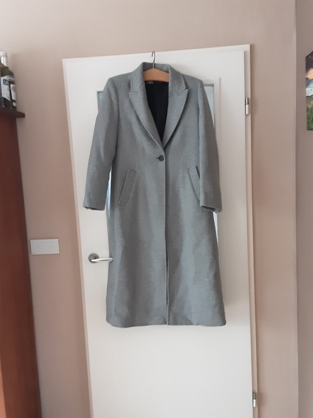 Stijlvolle grijze Zara jas - Maat M, Kleding | Dames, Maat 38/40 (M), Zara, Ophalen of Verzenden, Grijs