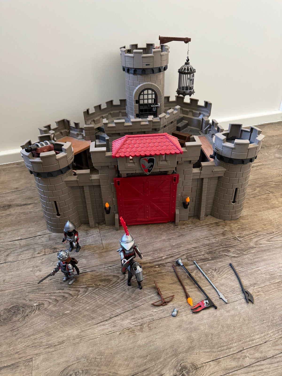 Playmobil Ridderkasteel met ridders en accessoires, Kinderen en Baby's, Speelgoed | Overig, Ophalen, Gebruikt, Jongen of Meisje