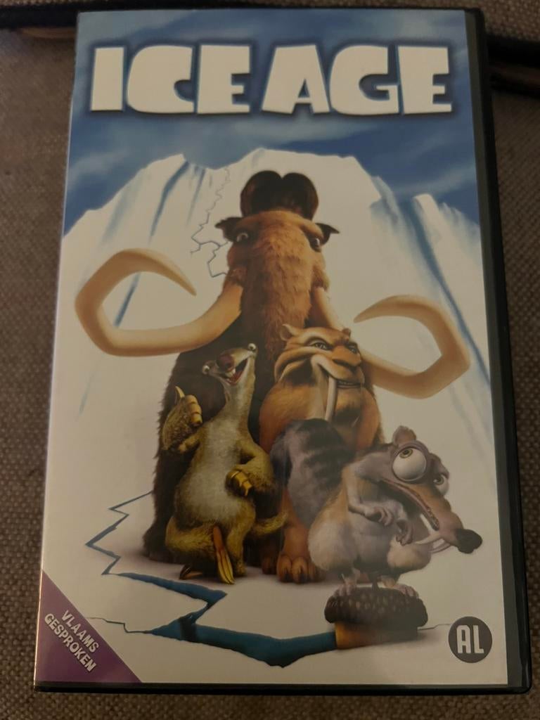 vhs videoband Ice Age animatiefilm, Alle leeftijden, Ophalen of Verzenden, Zo goed als nieuw