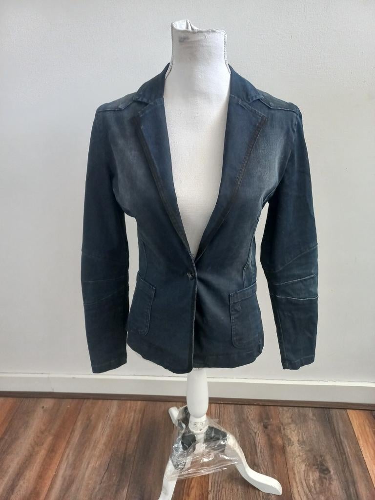 Spijkerstof blazer Blue Daze maat 38, Maat 38/40 (M), Blauw, Ophalen of Verzenden, Zo goed als nieuw