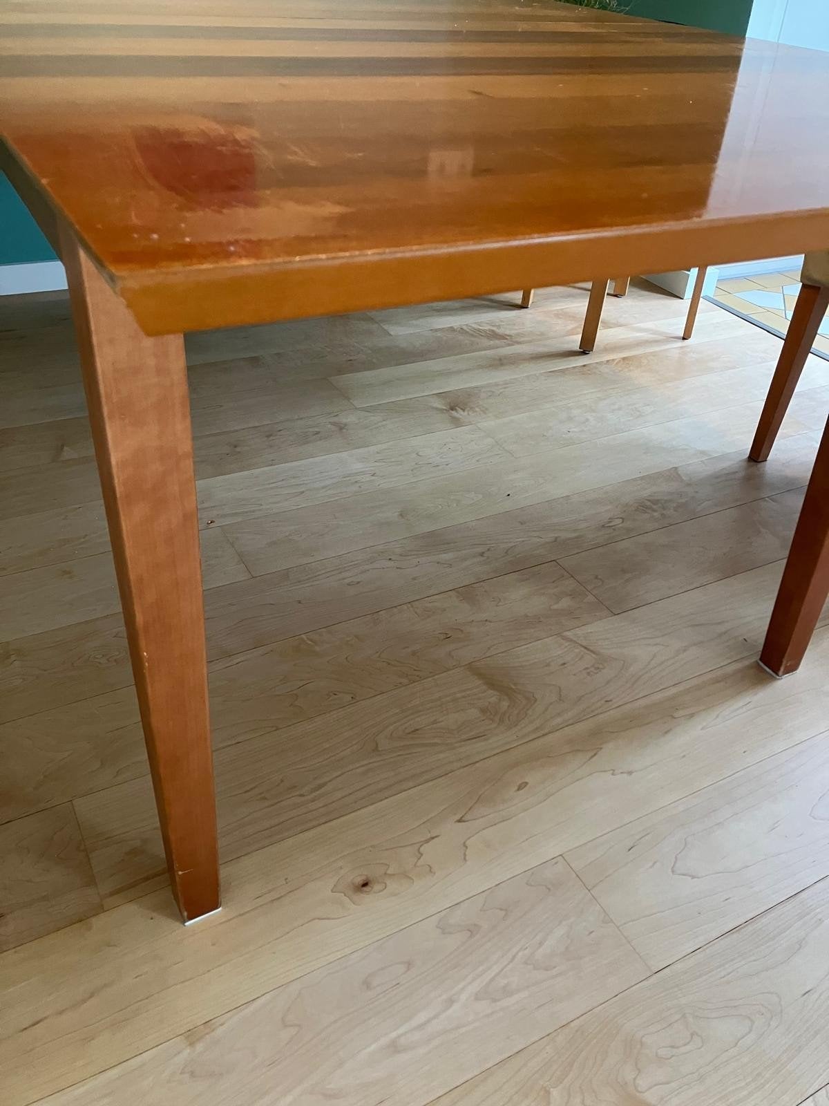 Uitschuifbare Kersenhouten Eettafel 160x95x74cm, Huis en Inrichting, Ophalen, Gebruikt, 50 tot 100 cm, 150 tot 200 cm