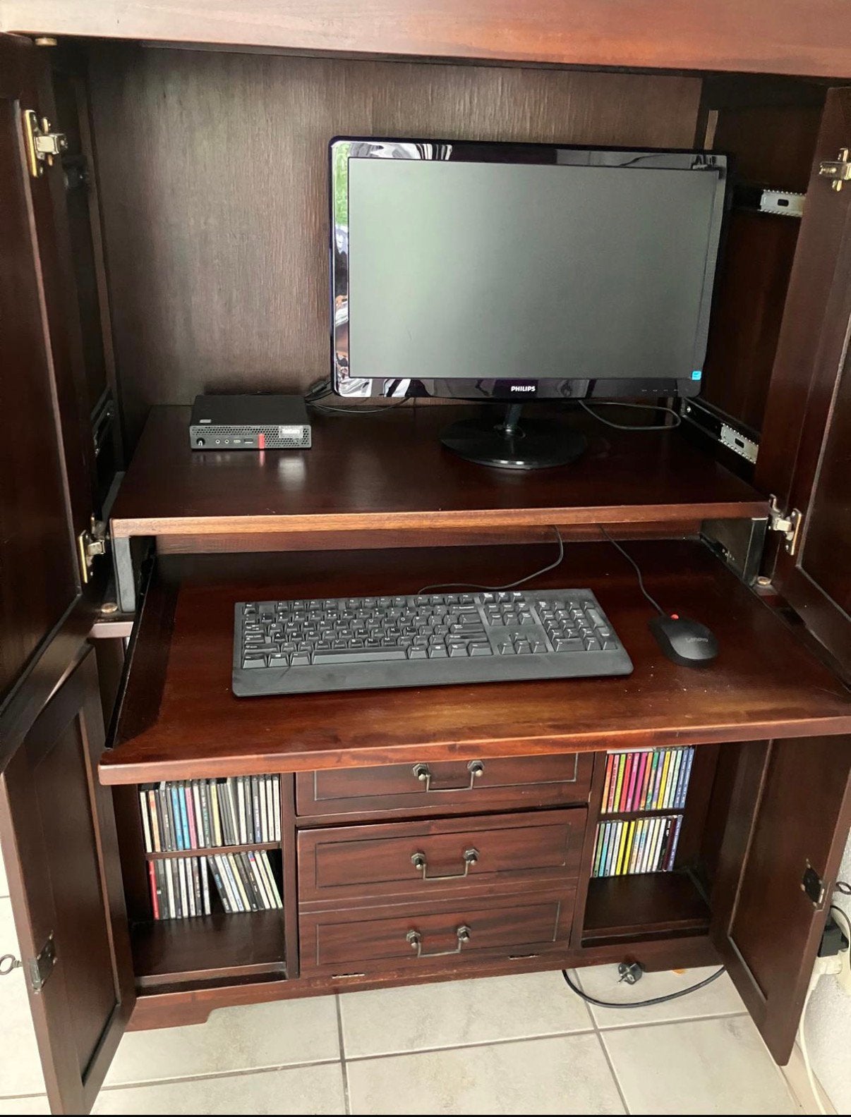 Tv / computer meubel, Huis en Inrichting, Kasten | Computermeubels, Ophalen, 70 tot 120 cm, 120 tot 170 cm, Klassiek / Modern