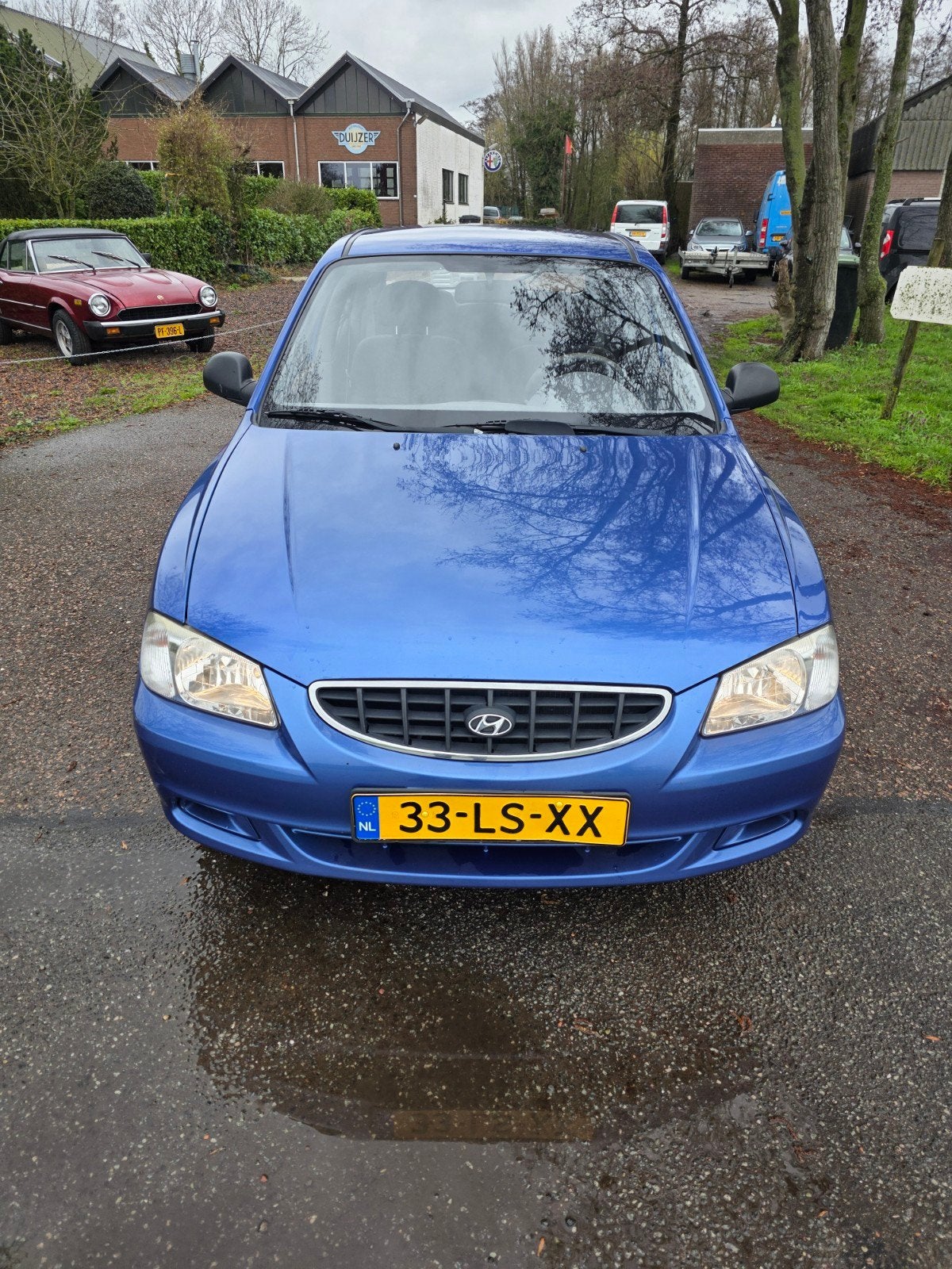 Hyundai Accent 1.3 5DRS 2003 Blauw, Auto's, Hyundai, Voorwielaandrijving, 40 €/maand, 4 cilinders, 965 kg