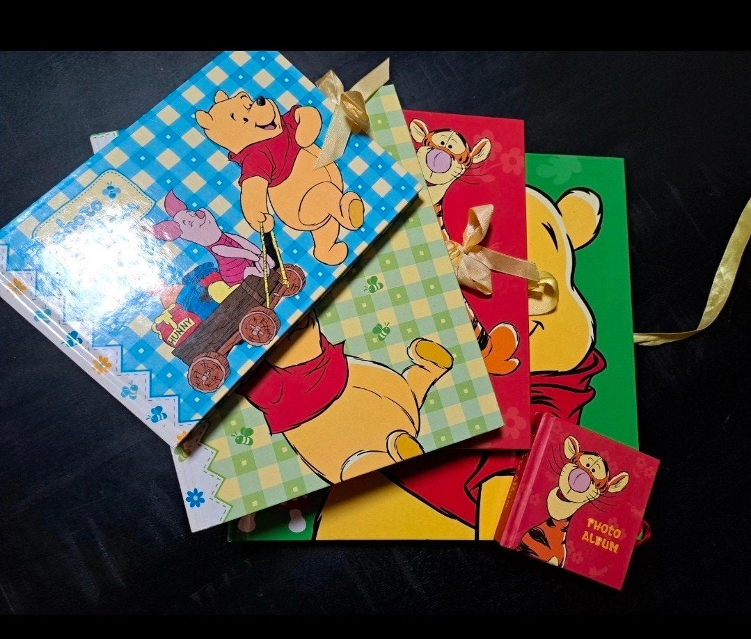 4 Passepartout Fotoalbums Winnie de Poeh en Vrienden, Gebruikt, Meerkleurig, Ruimte voor tekst, Ophalen of Verzenden