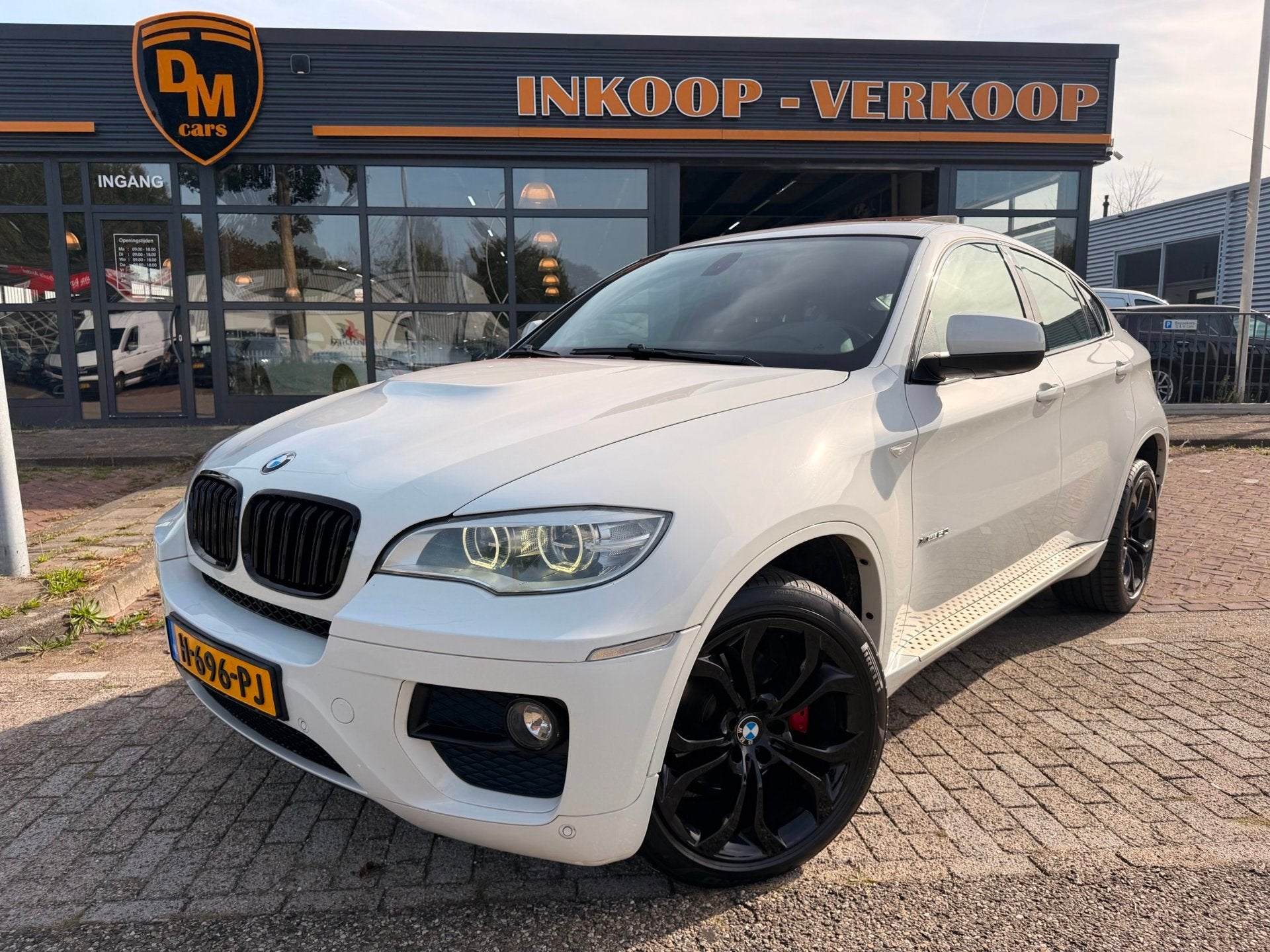 BMW X6 XDrive35i M-pakket | Full-Led | 360 Camera | Keyless, Auto's, Euro 5, Gebruikt, 4 stoelen, Wit