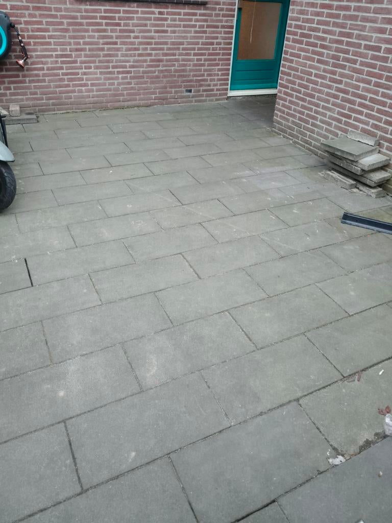 Grijze tegels 60x30  20m2, Tuin en Terras, Ophalen, Gebruikt, 10 m² of meer, Beton