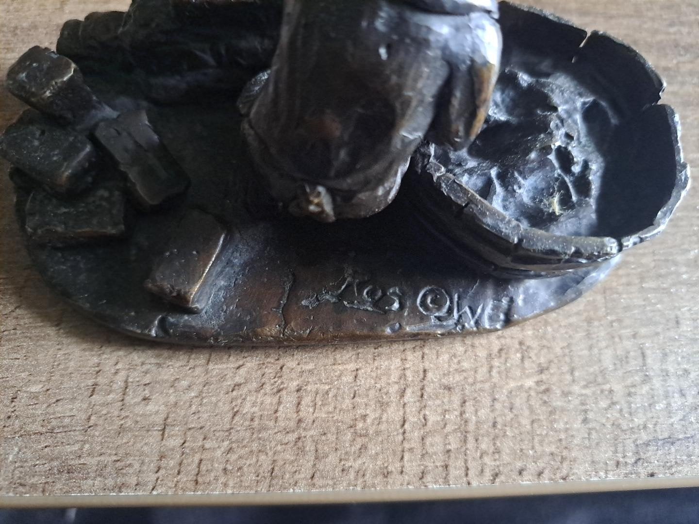 4 bronzen beeldje Ros, Ophalen of Verzenden, Brons