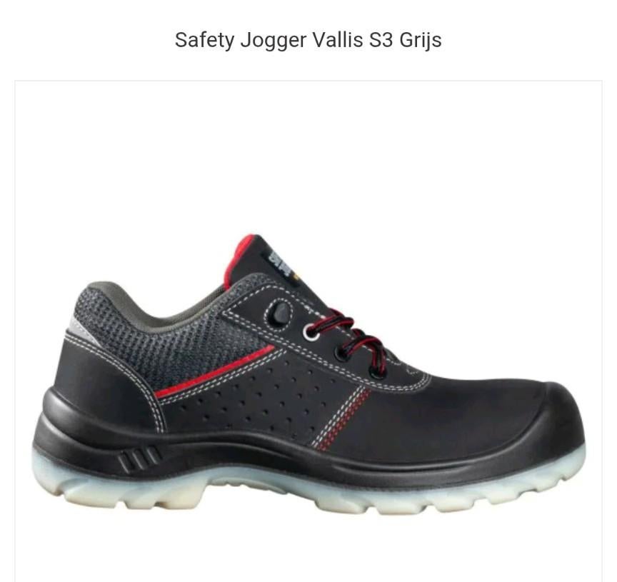 Safety jogger Vallis maat 43, grijs, Ophalen of Verzenden