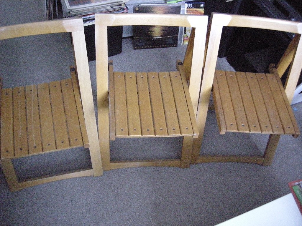 Klapstoel Trieste Jacober Bazzani (3X) - nette staat, Ophalen, Gebruikt, Jacober vintage, Hout