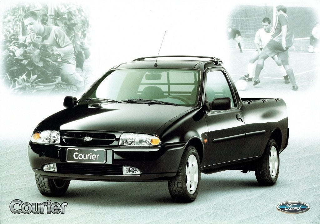 Folder Ford Courier (Fiesta pick-up uit Brazilië - 1999), Verzenden, Gelezen, Ford