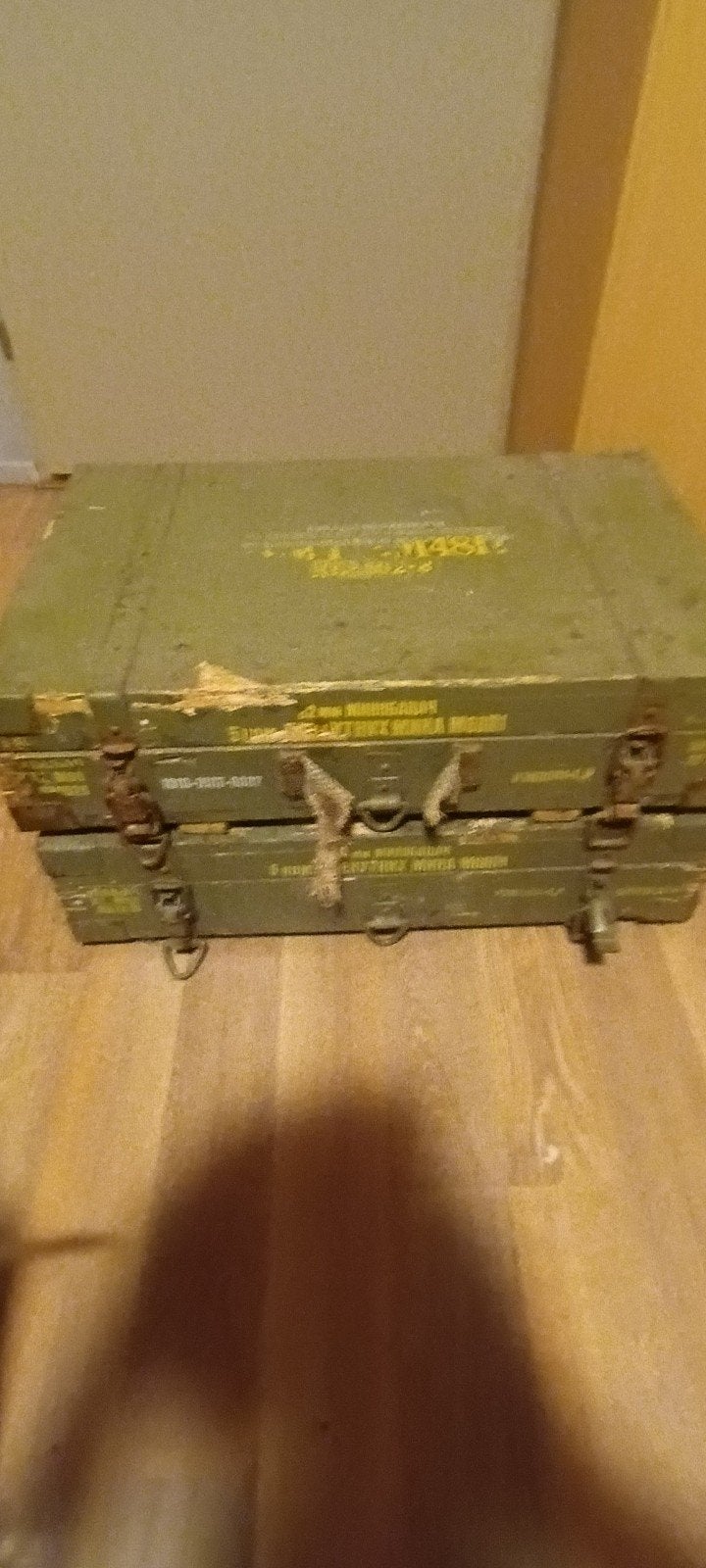 2 X legerkisten, Ophalen, Minder dan 50 cm, Gebruikt, 50 tot 100 cm