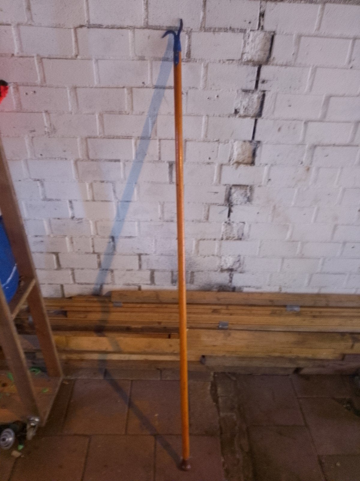 Vintage Bootshaak (Pikhaak) met Rechte Steel - 179 cm, Ophalen, Gebruikt, Overige typen
