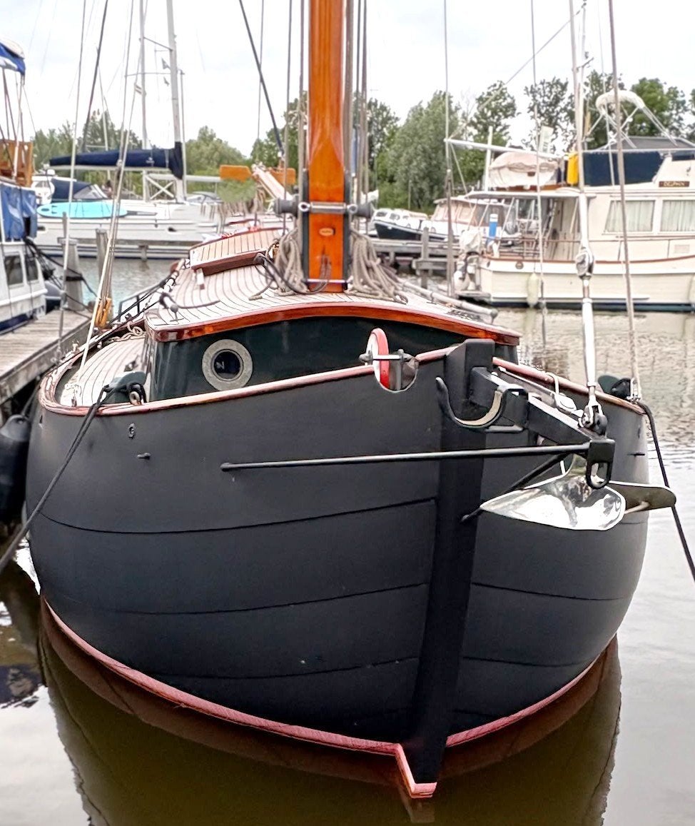 Sardijn - Staverse Jol 8.00m.  v. Rijnsoever, Watersport en Boten, 3 m, Gebruikt, Staal, Binnenboordmotor