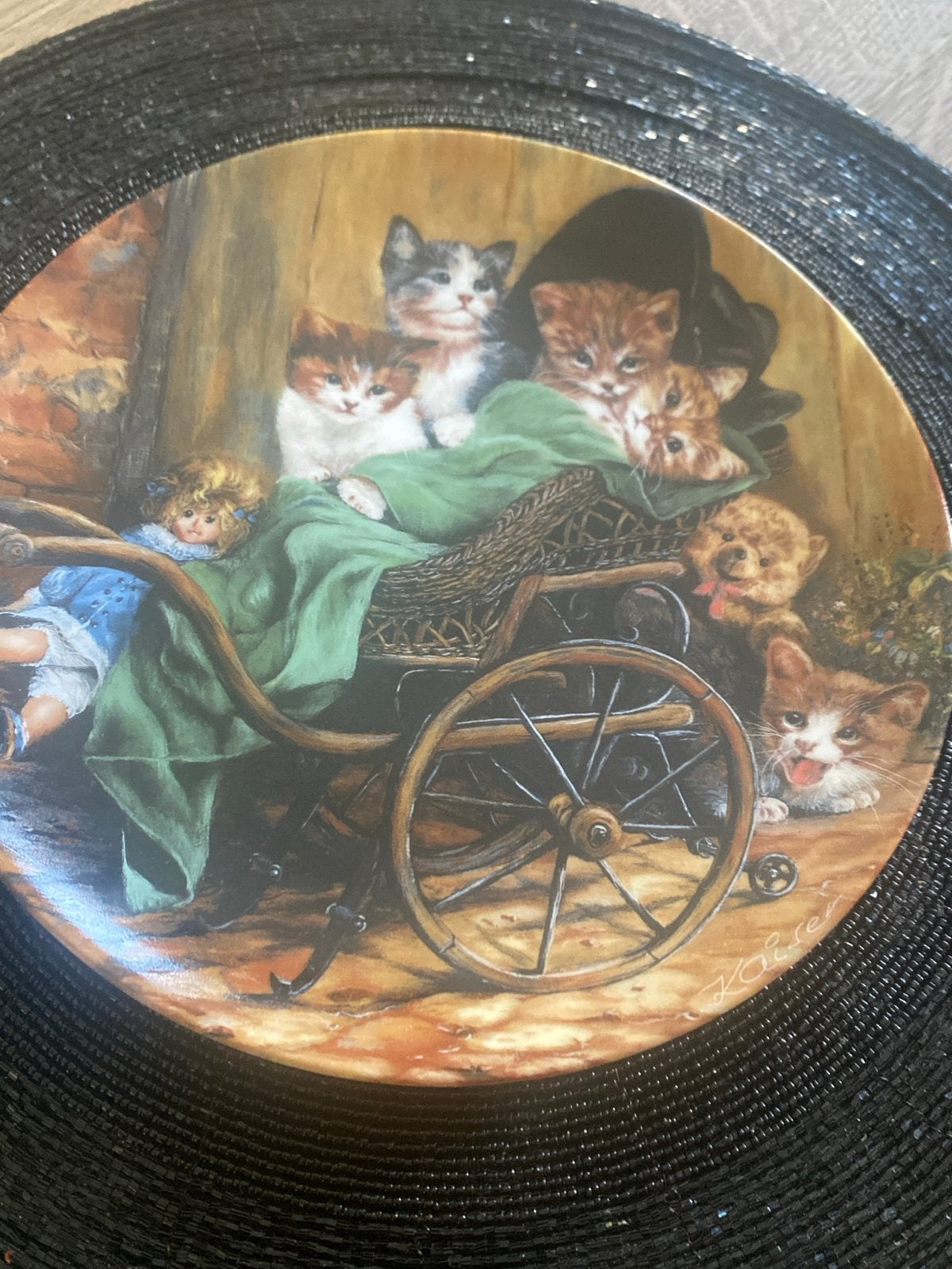 Bradex Poppenwagenexpress Katten Wandbord Wolfgang Kaiser, Antiek en Kunst, Ophalen of Verzenden