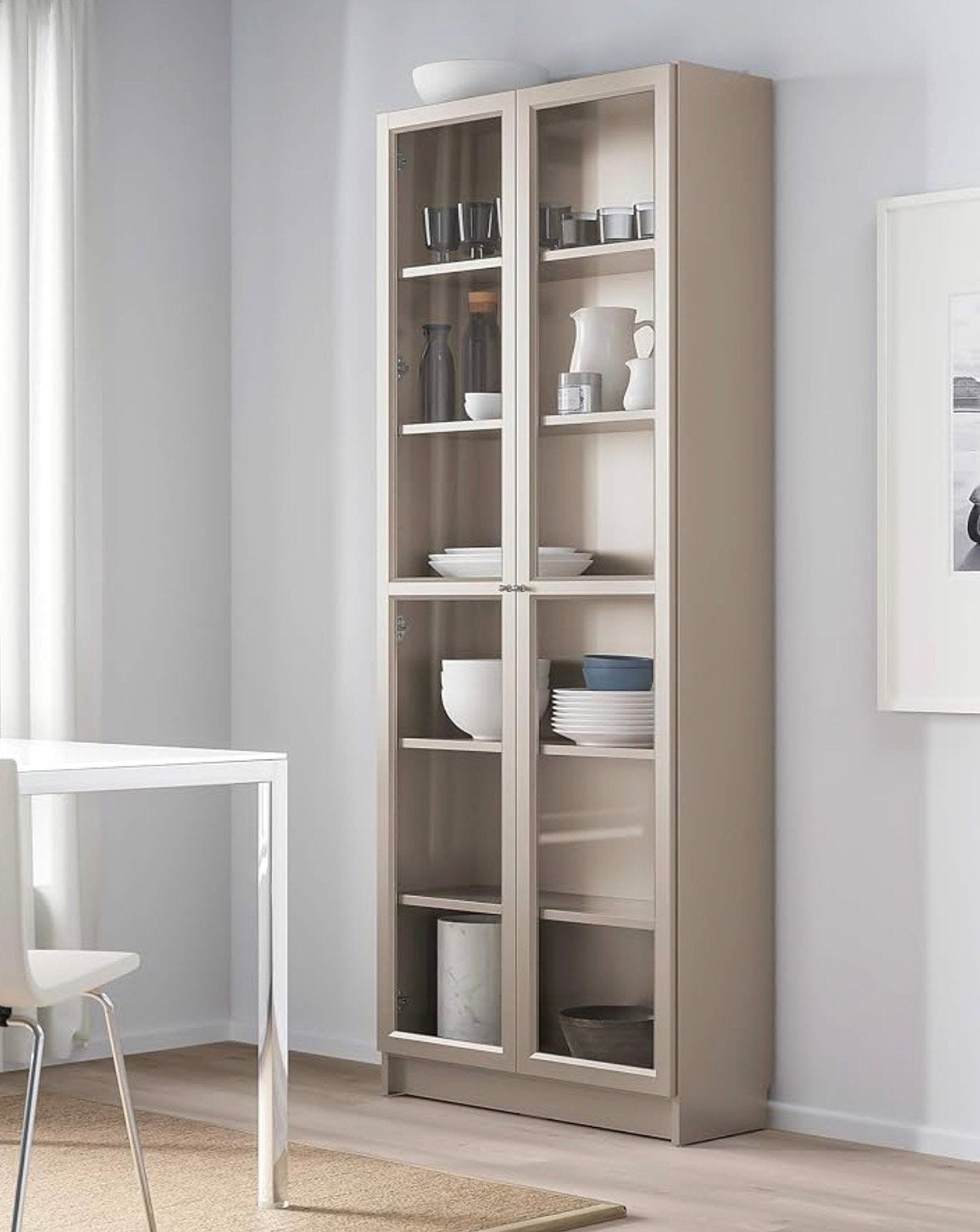 IKEA Billy kast metallic, Ophalen, 200 cm of meer, 50 tot 100 cm, Zo goed als nieuw
