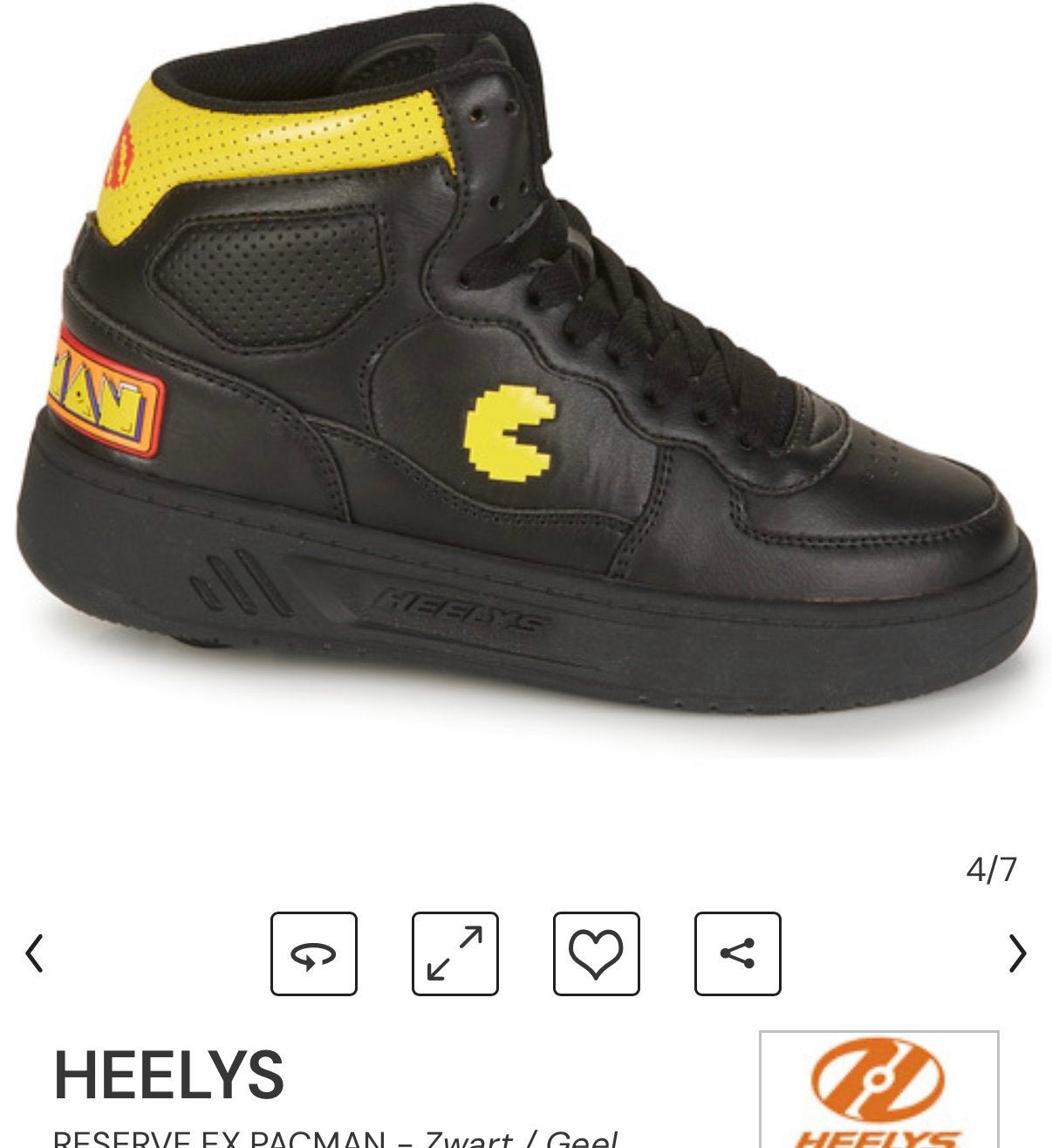 Heelys Pac-Man schoenen met wieltjes, Zwart, Nieuw, Ophalen of Verzenden, Sneakers of Gympen
