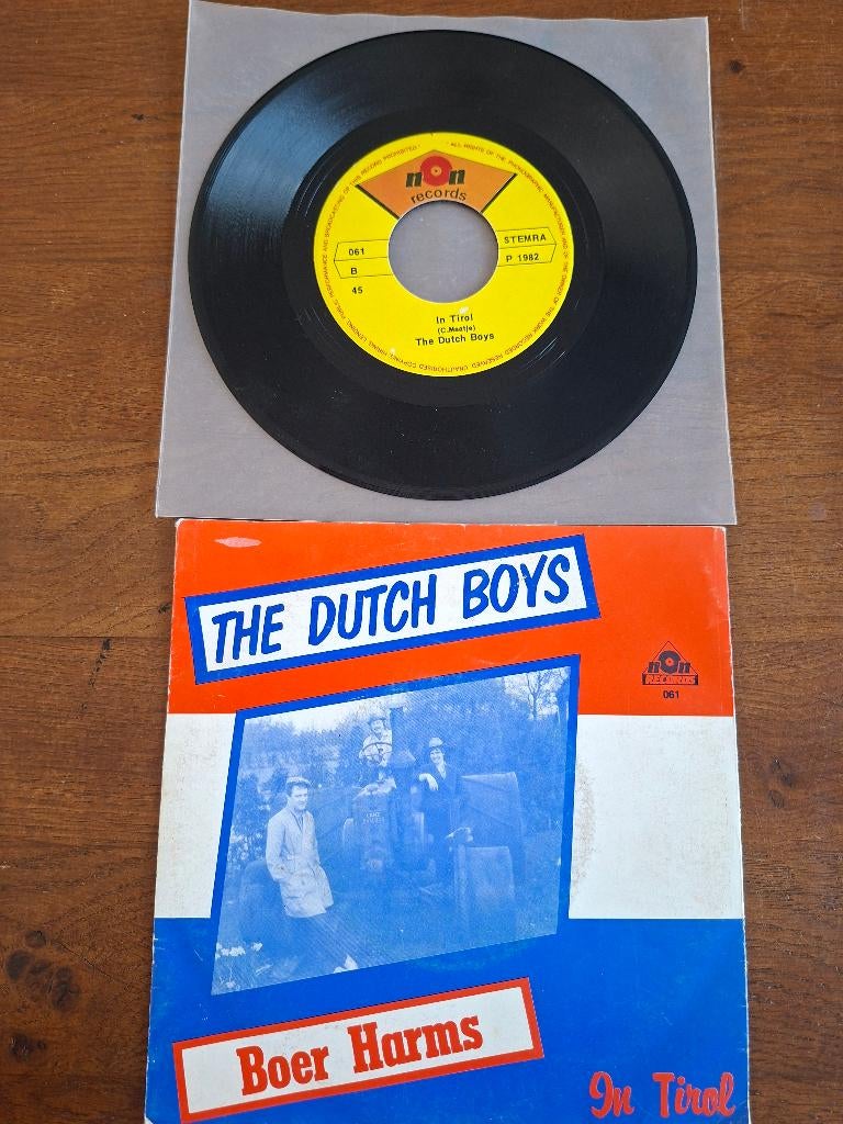 The Dutch Boys,boer Harms, Cd's en Dvd's, Vinyl Singles, 7 inch, Ophalen of Verzenden, Zo goed als nieuw, Nederlandstalig