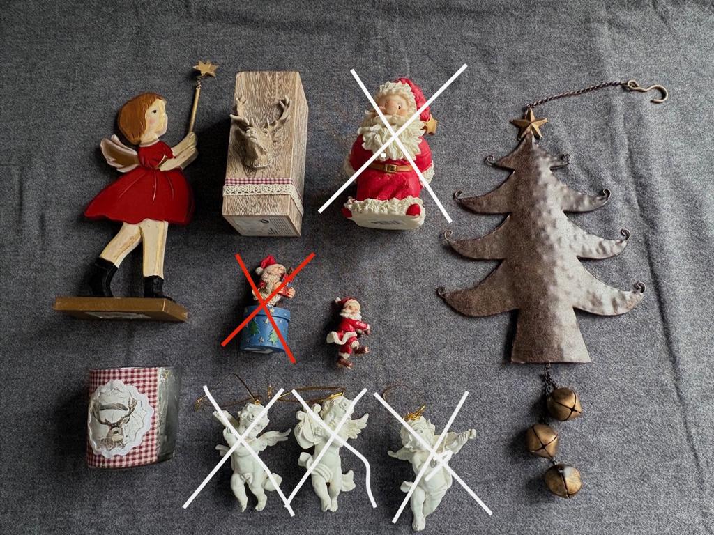 Kerstspullen / decoratie, Ophalen, Zo goed als nieuw