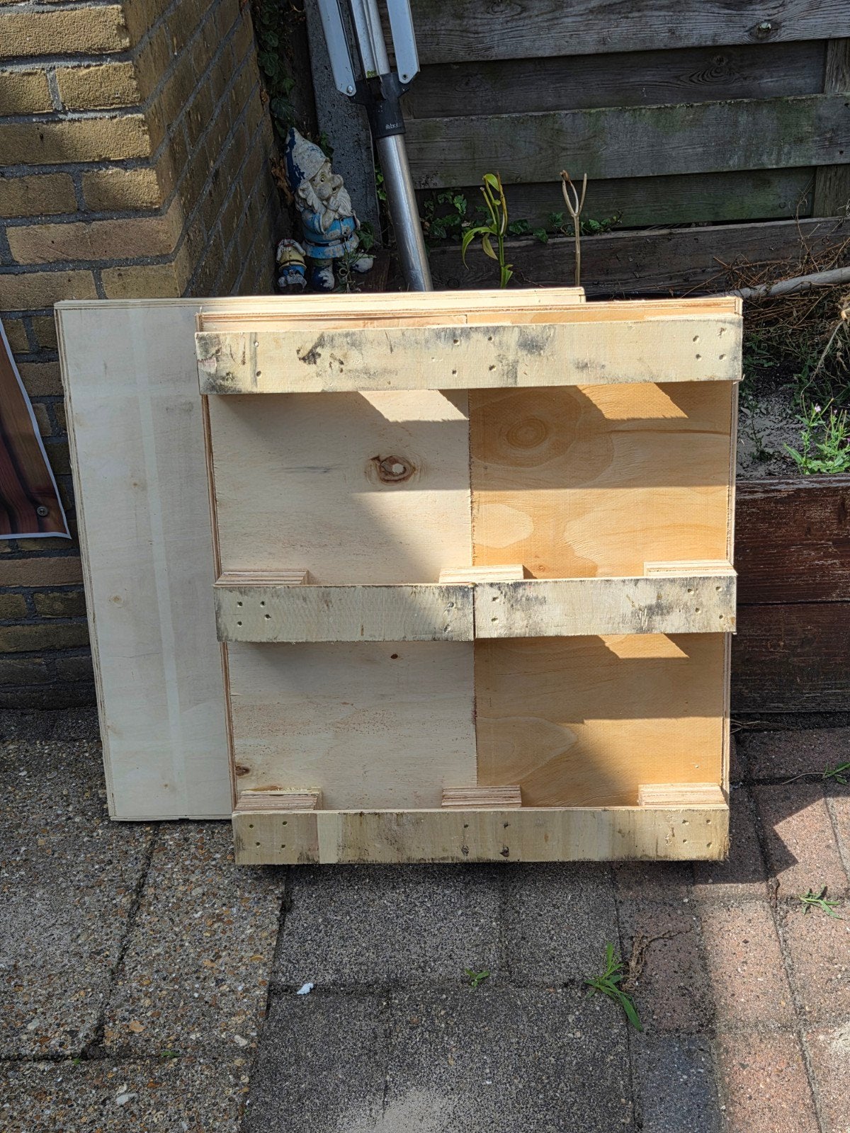 Houten pellet met deksel, Ophalen, Gebruikt, Overige houtsoorten, Pallet