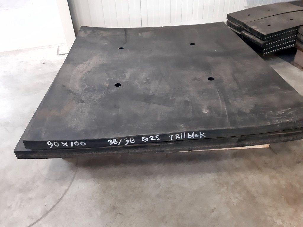 rubberblok rubber voor trilblok rubberplaat damwand kraan, Ophalen of Verzenden, Nieuw, Overige materialen, 100 mm of meer