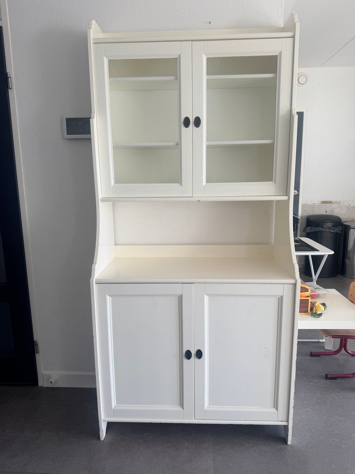 IKEA Leksvik Vitrinekast -  Wit, Ophalen, Gebruikt, 50 tot 100 cm, 150 tot 200 cm