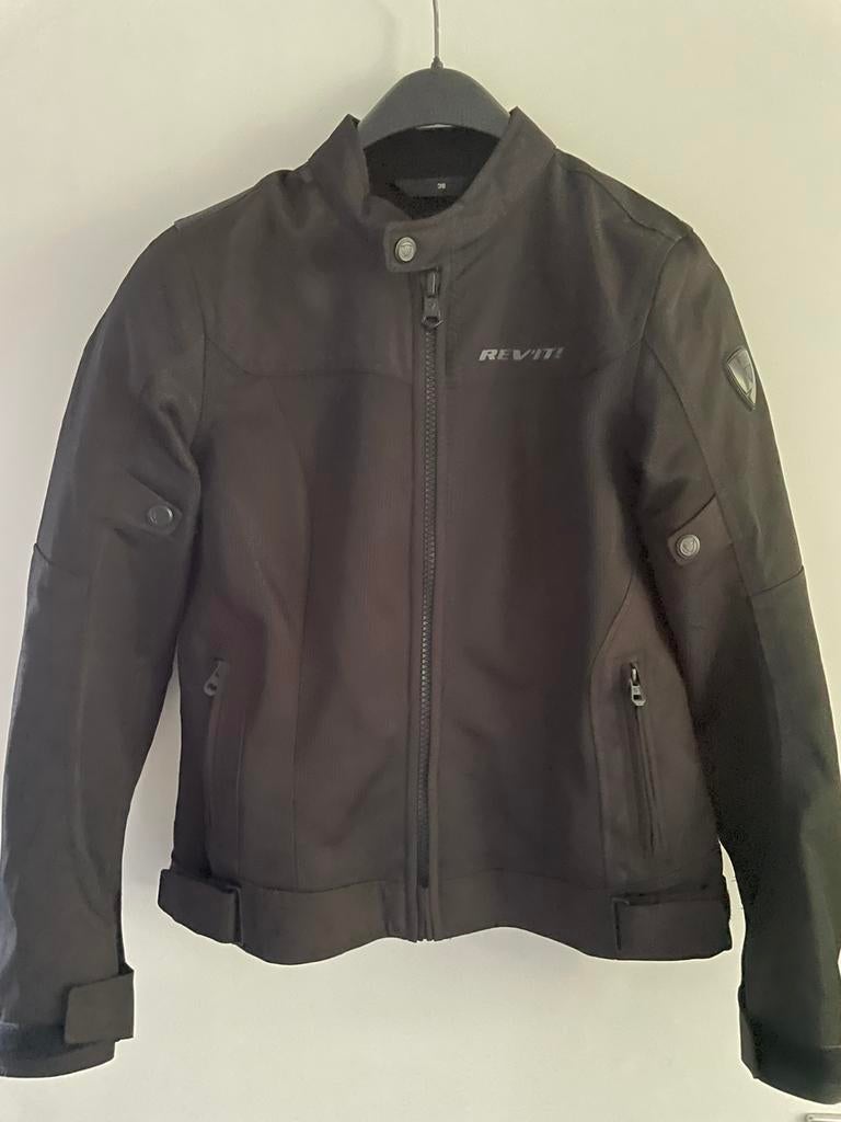 Doorwaai jas REV’IT zwart maat 38, Motoren, Kleding | Motorkleding, Ophalen of Verzenden, Tweedehands, Dames, Jas | textiel