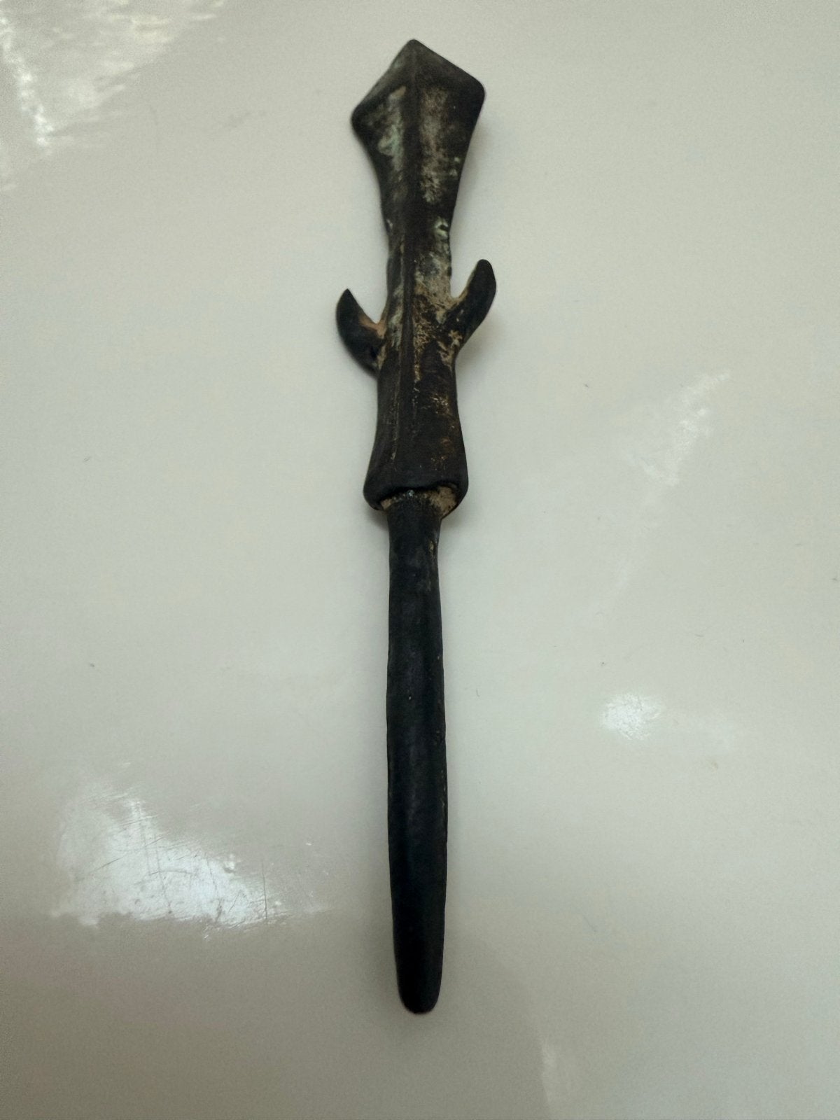Bronzen pijlpunt uit Luristan, West-Iran (700-500 v.Chr.), Ophalen of Verzenden, Gebruikt