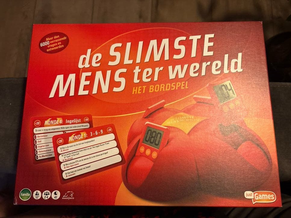 De Slimste Mens ter Wereld - Het Bordspel, Hobby en Vrije tijd, Gezelschapsspellen | Bordspellen, Een of twee spelers, Ophalen