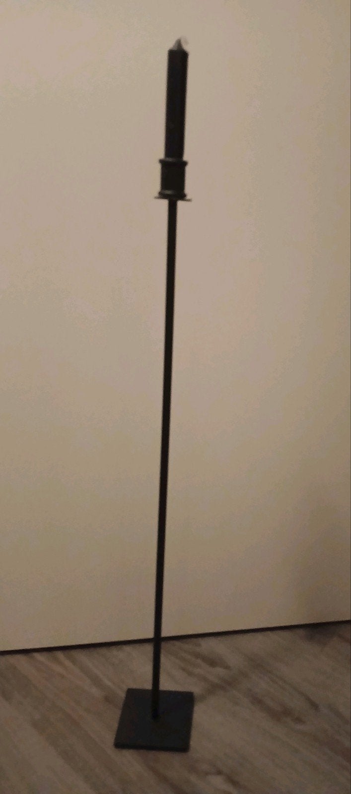 vloer kandelaar zwart, Ophalen, Zo goed als nieuw, 75 cm, Metaal