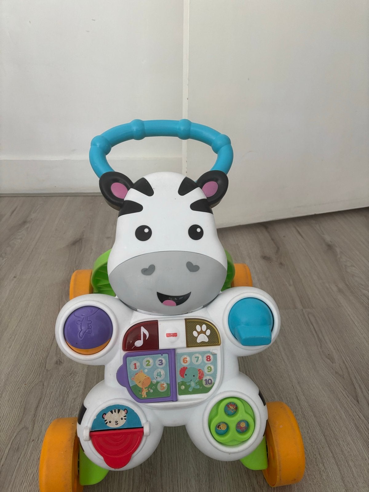 Fisher-Price Zebra Loopwagentje met Geluid, Ophalen of Verzenden, Gebruikt, Overige typen, Met geluid