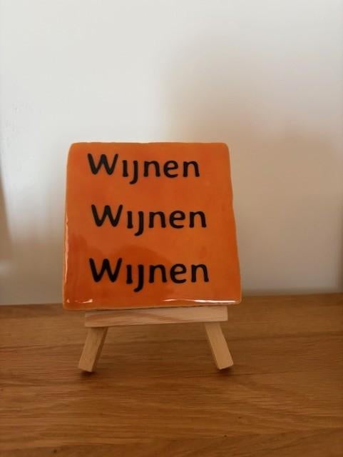 tegeltje - wijnen wijnen wijnen, Huis en Inrichting, Woonaccessoires | Tekstborden en Spreuken, Nieuw, Ophalen of Verzenden, Aa