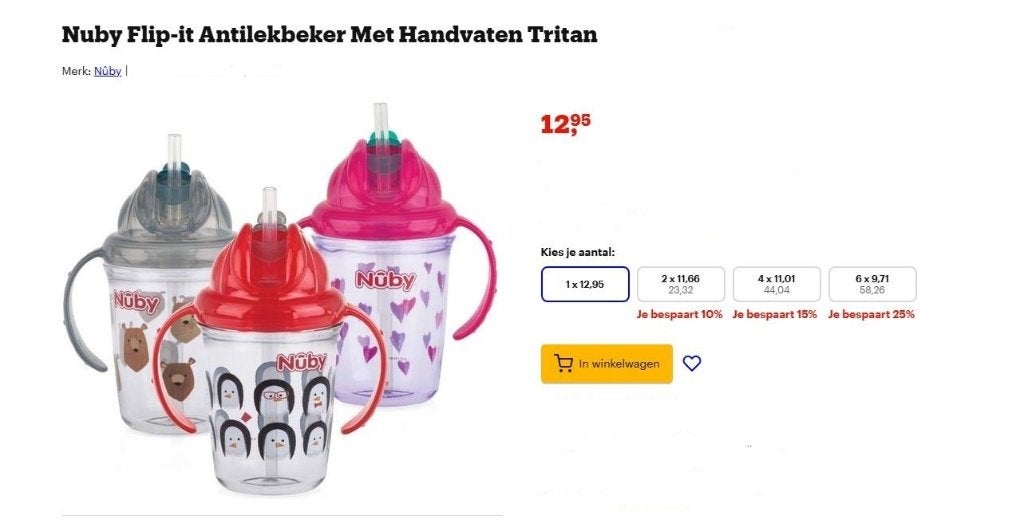 Partij nieuwe Nuby kinder artikelen, superhandel voor markt, Diversen, Rommelmarktspullen, Ophalen of Verzenden, Nieuw