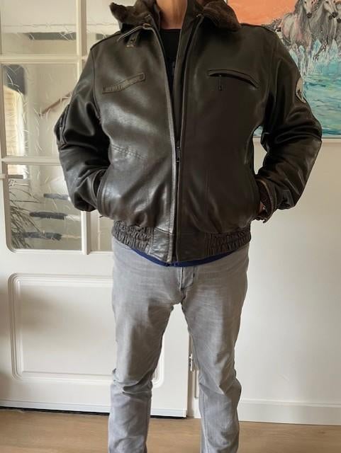 Motorjas mt 58, Motoren, Kleding | Motorkleding, Ophalen, Heren, Difi, Jas | leer