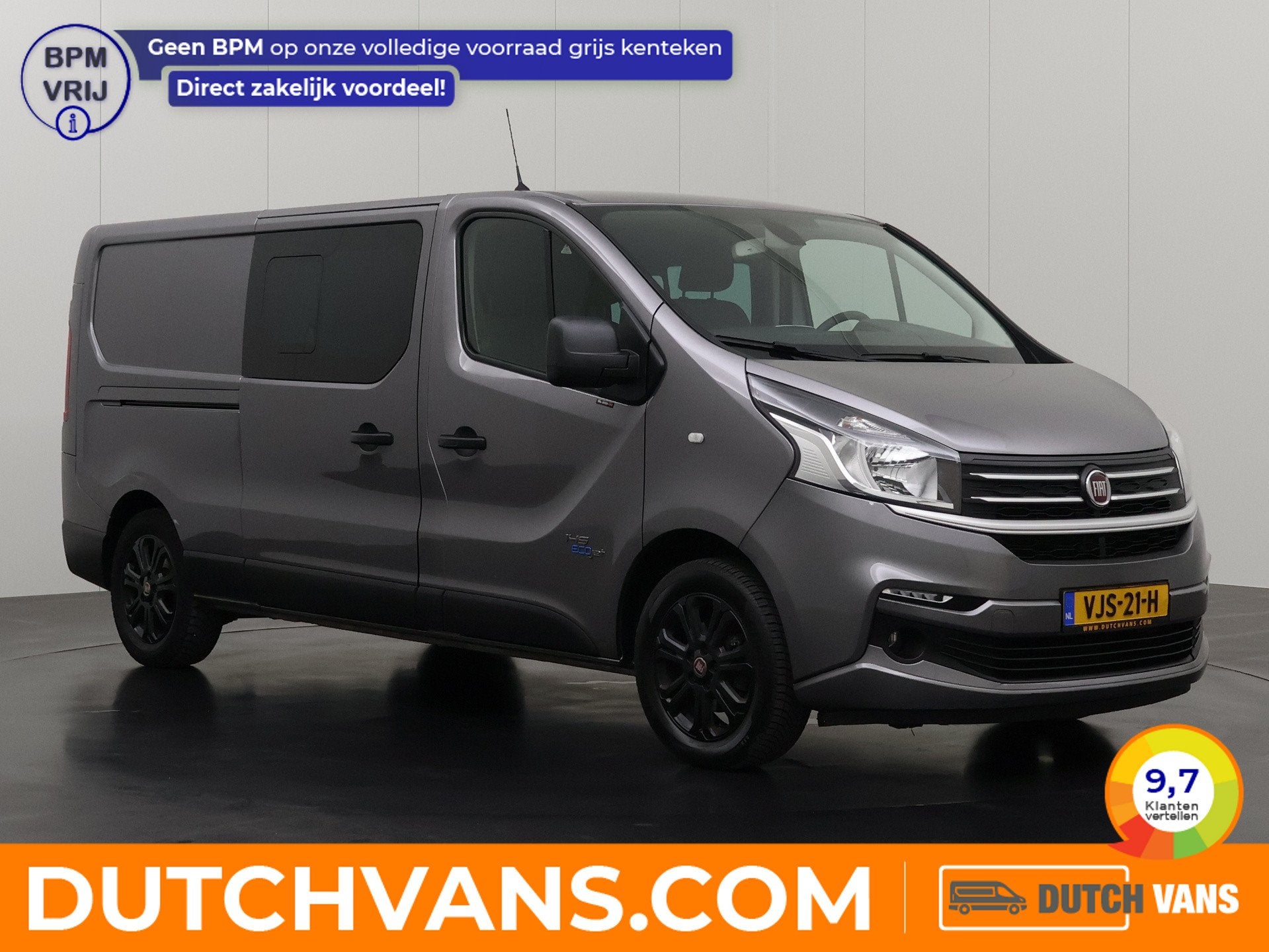 Fiat Talento 145PK Lang Dubbele Cabine 6-persoons | Edizione, Voorwielaandrijving, 145 pk, Stof, Gebruikt