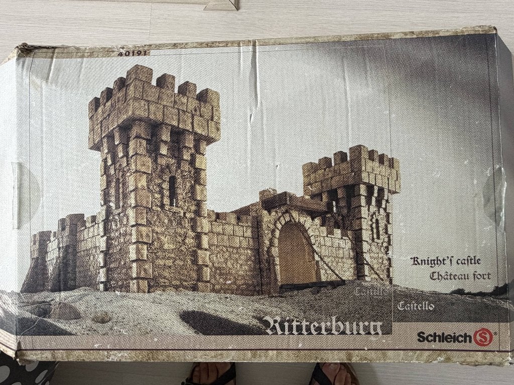 Schleich ridderkasteel met 18 figuren, Verzamelen, Speelgoed, Ophalen, Zo goed als nieuw
