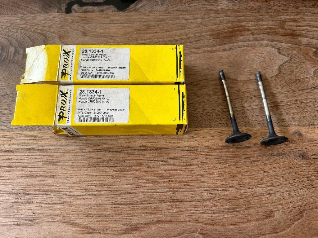2x Uitlaat klep Honda CRF 250 / CRF 250 X, Motoren, Ophalen of Verzenden