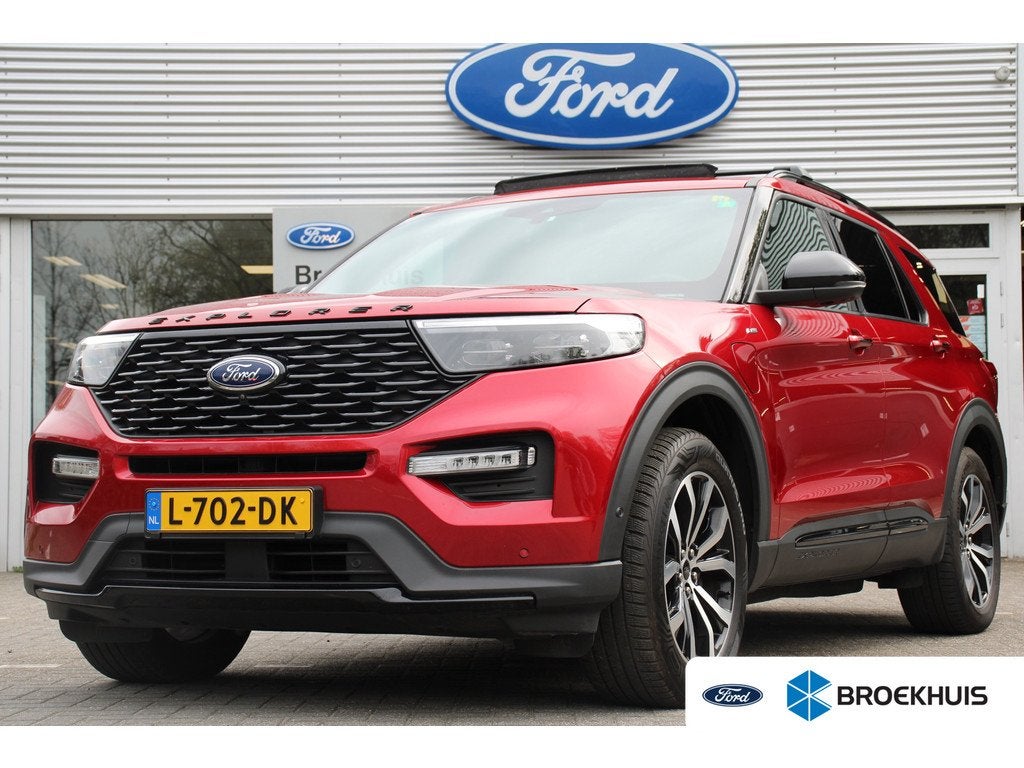 Ford Explorer 3.0 V6 EcoBoost PHEV ST-Line, Auto's, 12 maanden, Leder, Bedrijf, 2956 cc