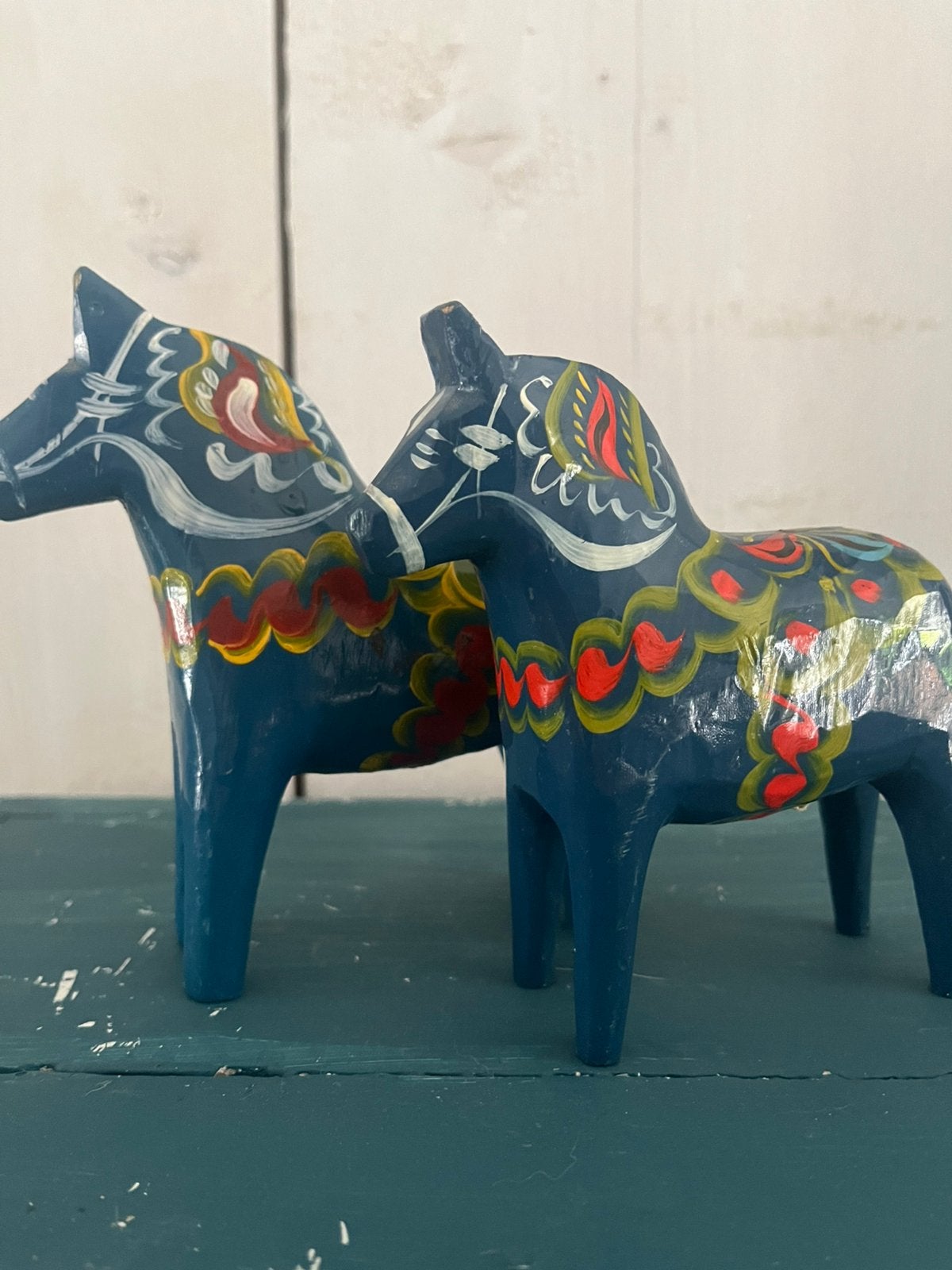 2 Zweedse Dalarna(Dala) paardjes in een koop !, Antiek en Kunst, Kunst | Designobjecten, Ophalen of Verzenden